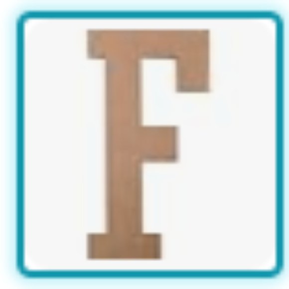 JoePauls Other - JoePaul's Crafts - 12" Pixelated Video Game Wooden Letter F